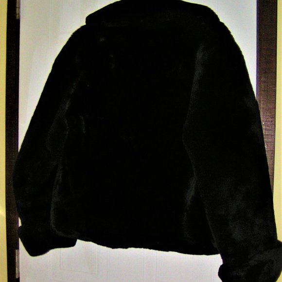 VINTAGE MOUTON FUR JACKET M - Picture 4 of 4
